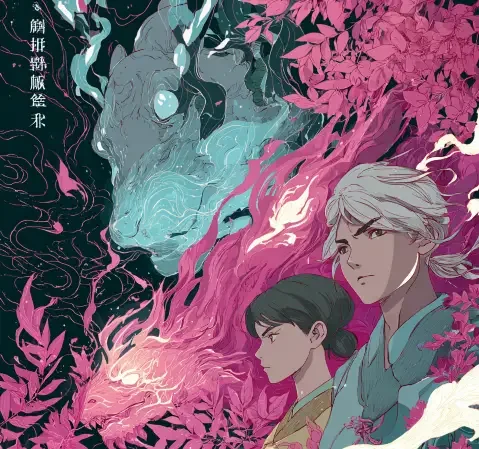 漫画阅读场景：读者在书架前翻阅漫画